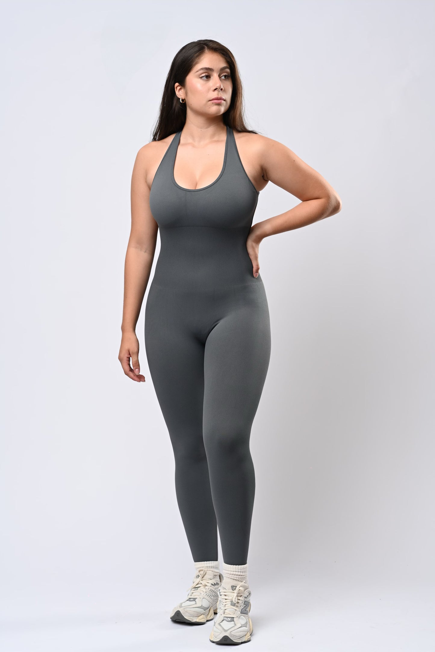 Ash Gray Ultra-Fit Jumpsuit