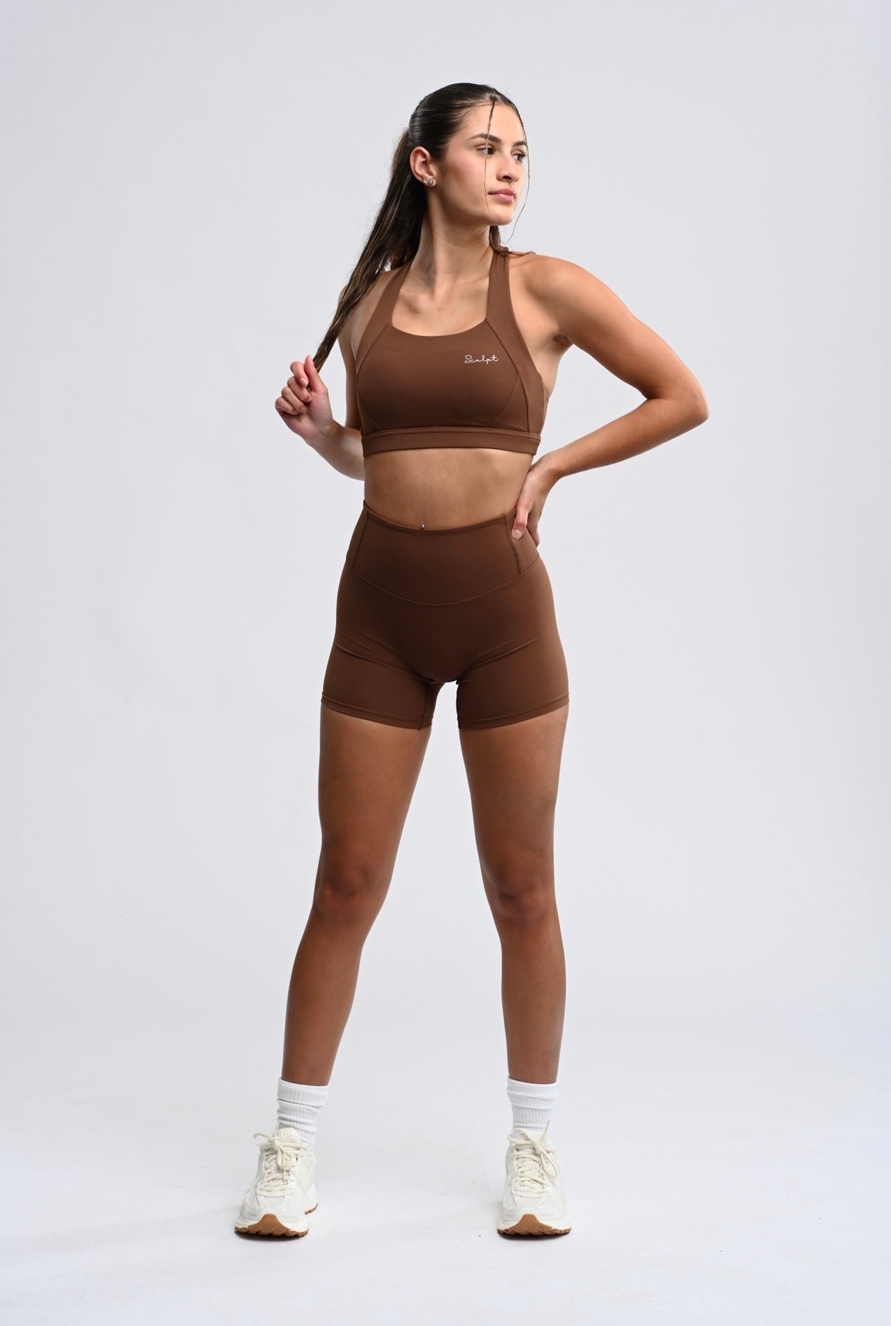 Pecan Brown Renew Biker Short