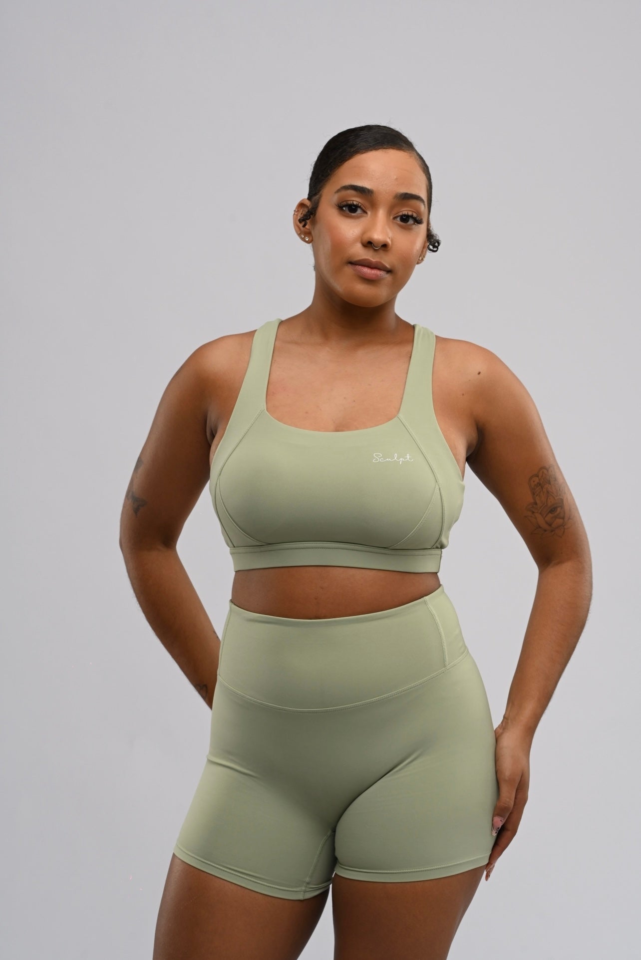 Soft Sage Renew Biker Short