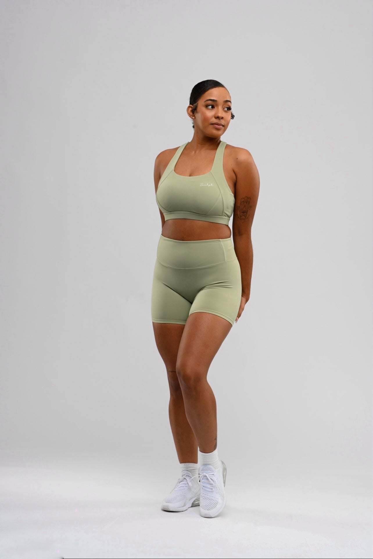 Soft Sage Renew Biker Short