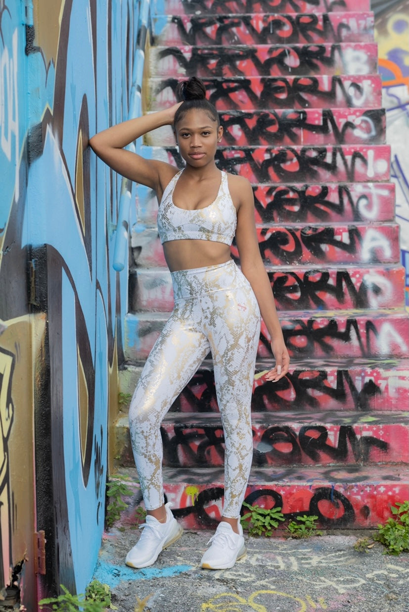 Simone Ivory Snake Print