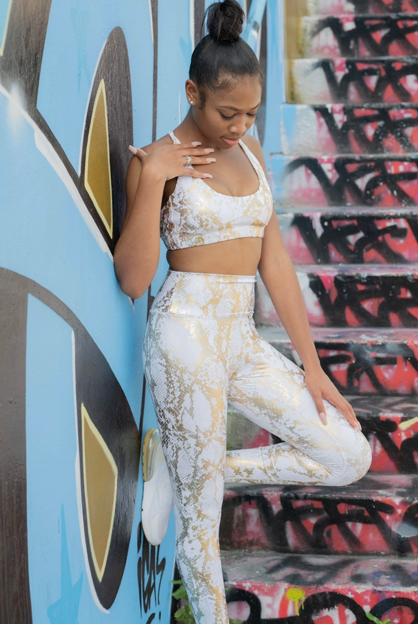 Simone Ivory Snake Print