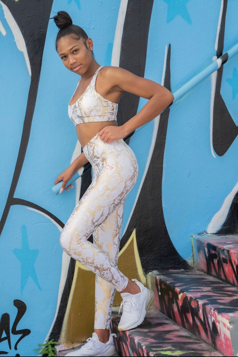 Simone Ivory Snake Print