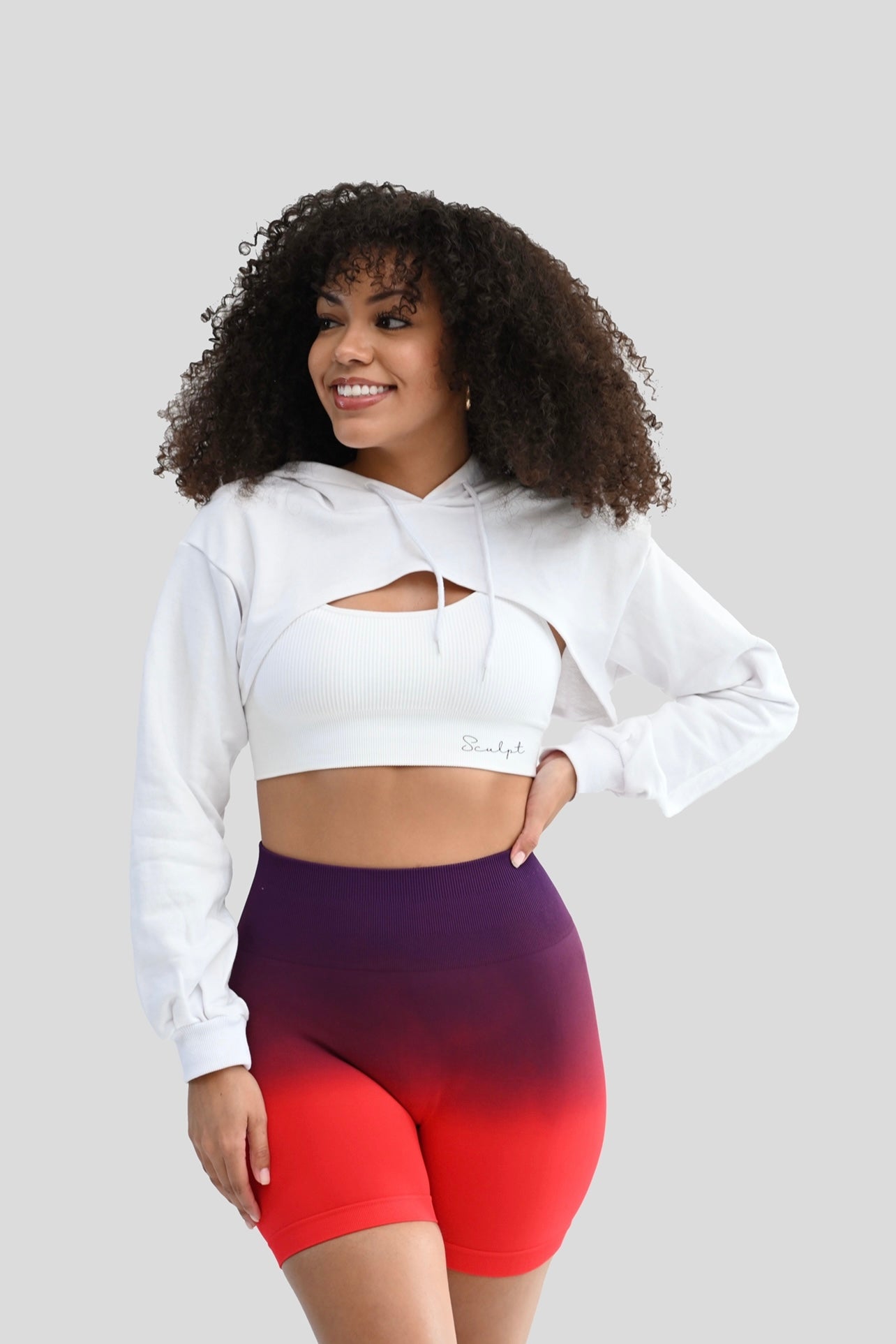 CHILI PEPPER OMBRÉ BIKER SHORT