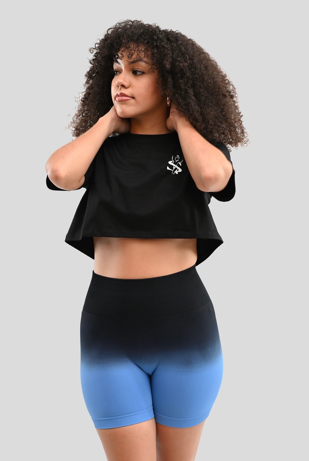 OCEAN BREEZE OMBRÉ BIKER SHORT