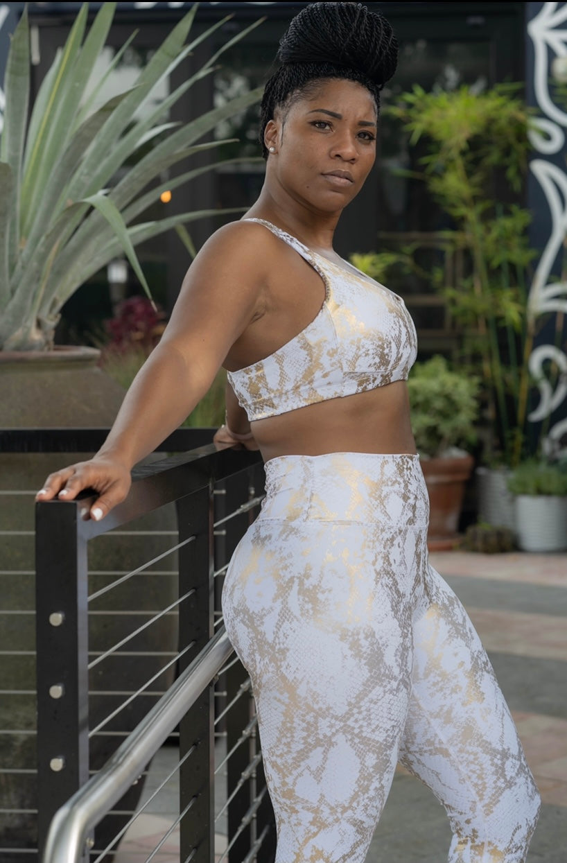 Simone Ivory Snake Print