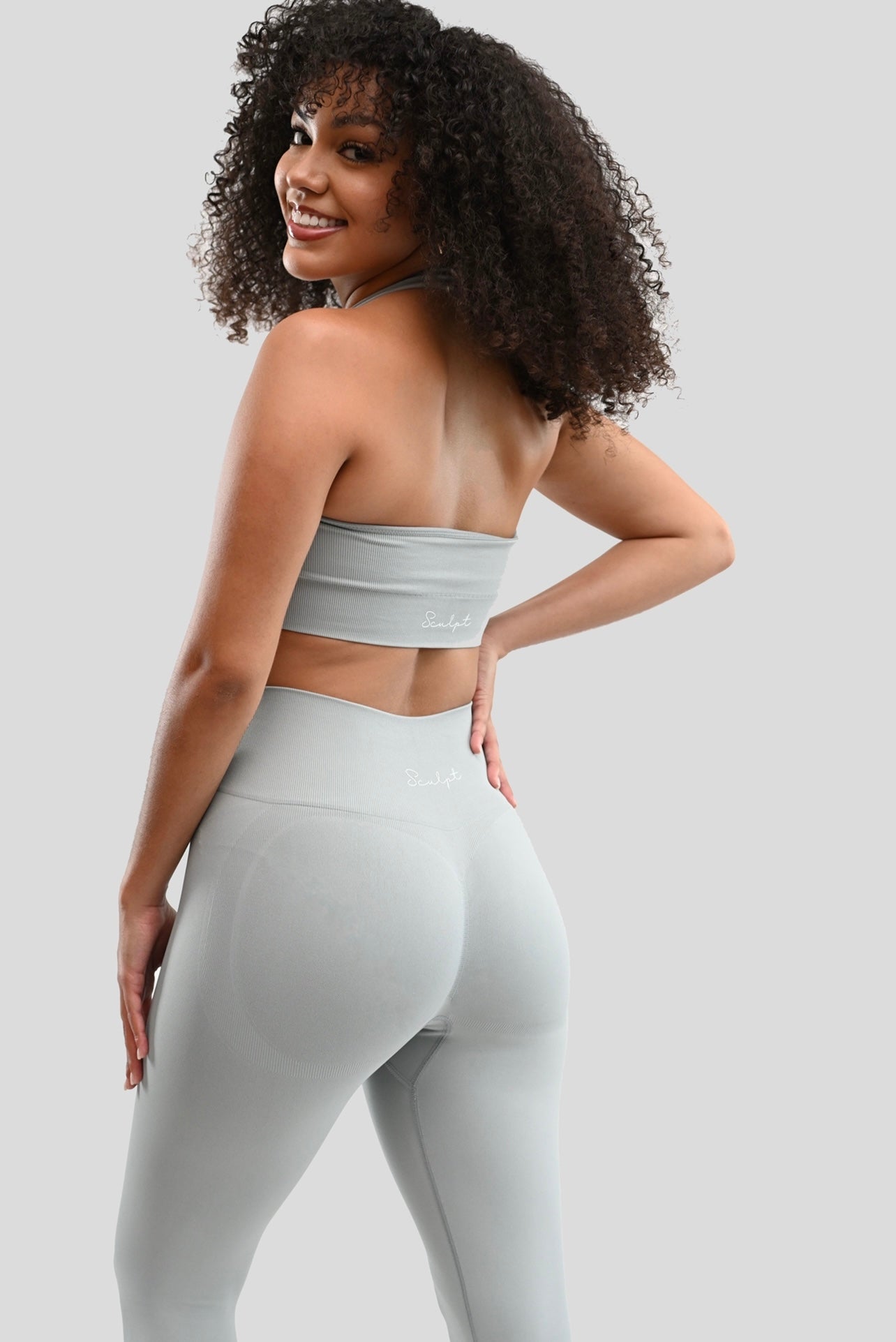 DOVE GREY CONTOUR SEAMLESS LEGGING