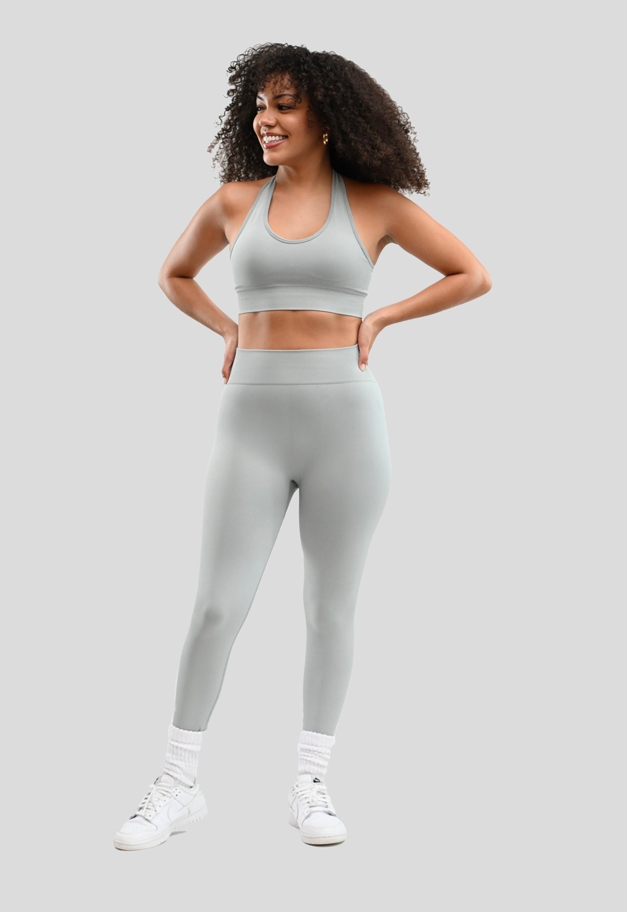 DOVE GREY CONTOUR SEAMLESS LEGGING