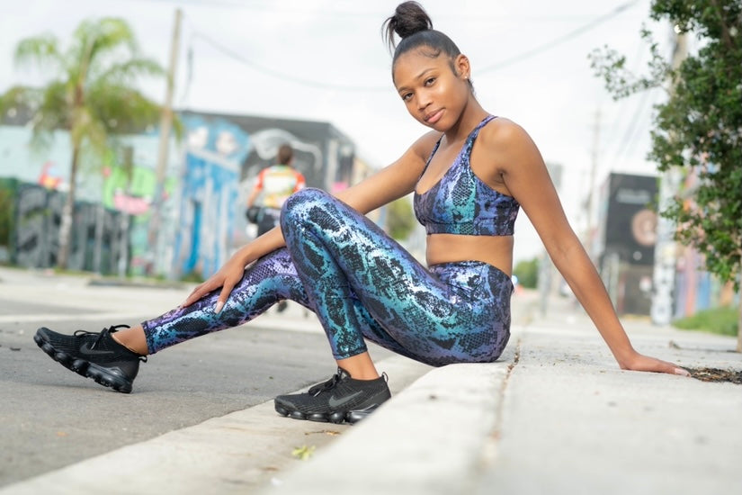 Simone Iridescent Snake Print