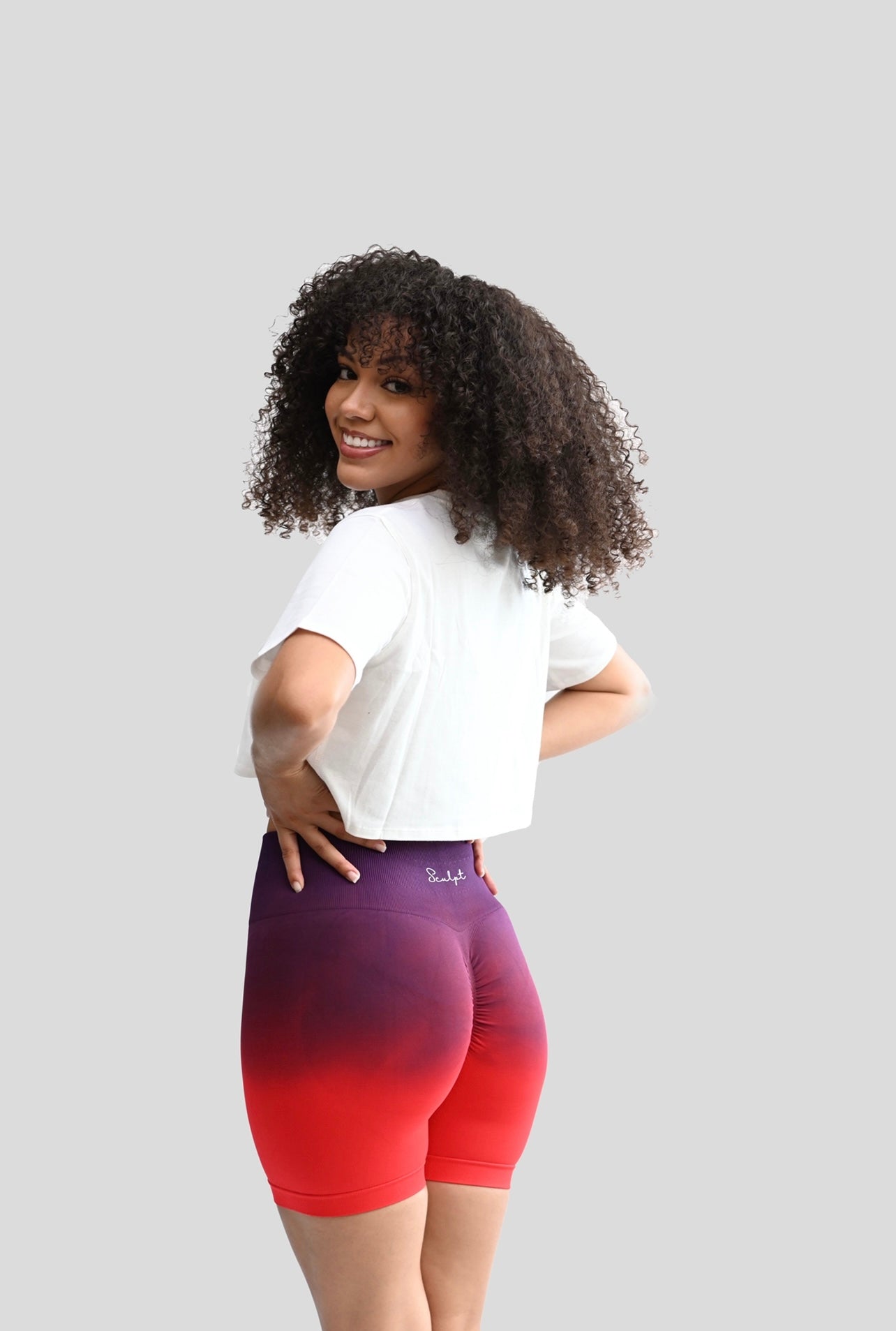 CHILI PEPPER OMBRÉ BIKER SHORT