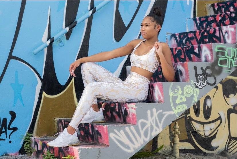 Simone Ivory Snake Print
