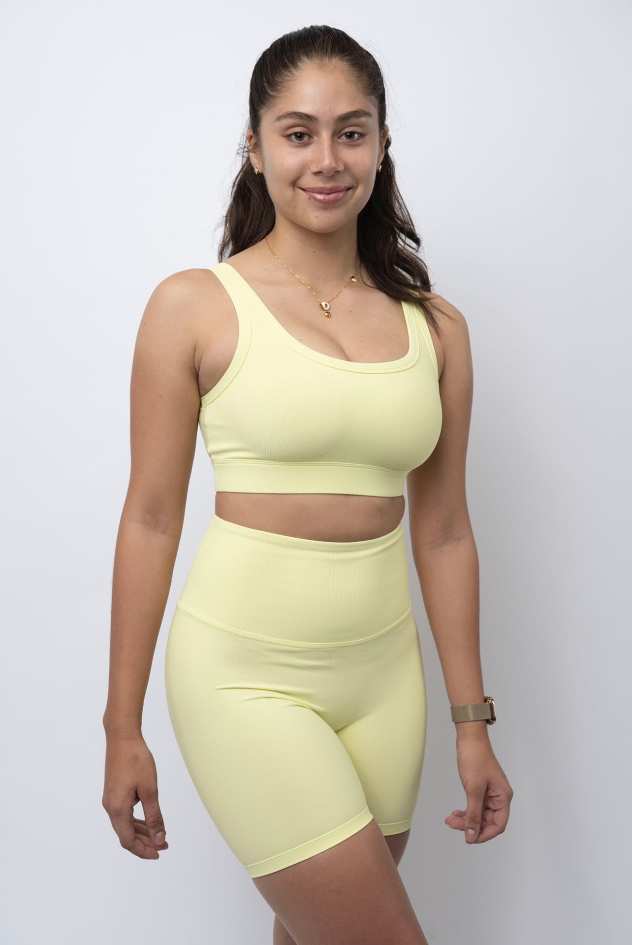 LEMON ZEST COMFORT BIKER SHORT SET