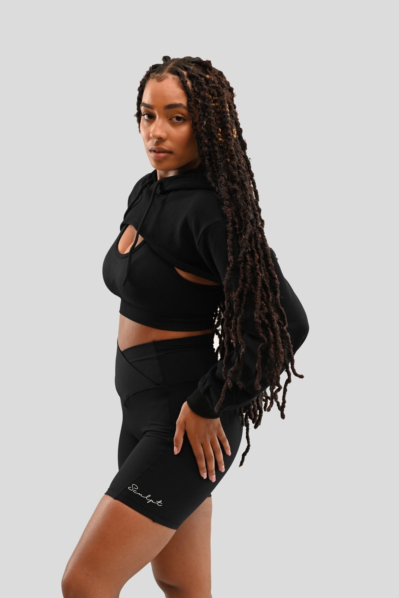 ONYX LUXE RIBBED BIKER SHORT