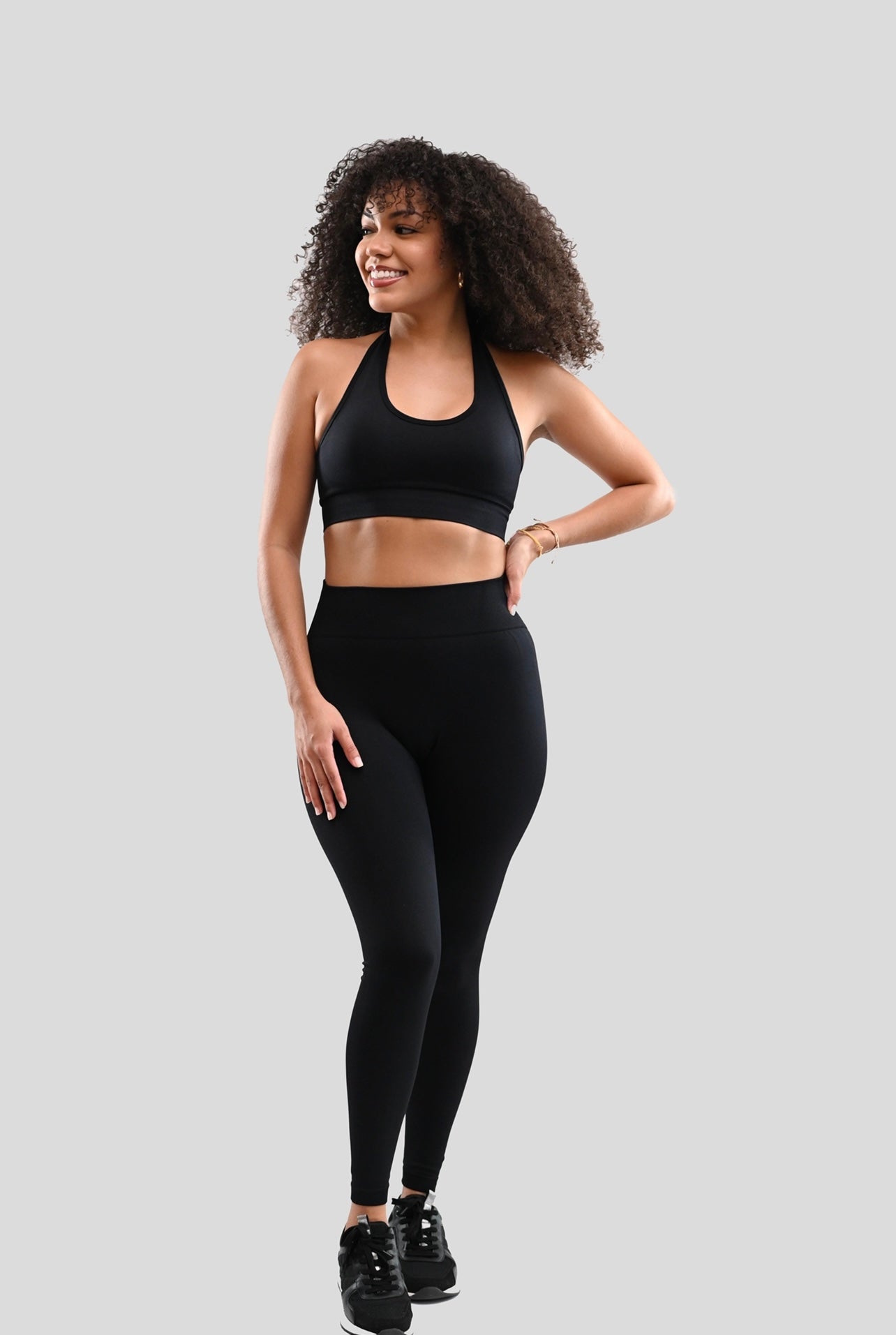 BLACK CONTOUR SEAMLESS LEGGING
