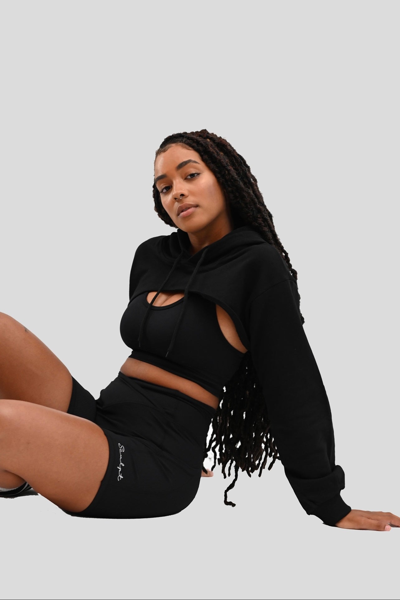 ONYX LUXE RIBBED BIKER SHORT
