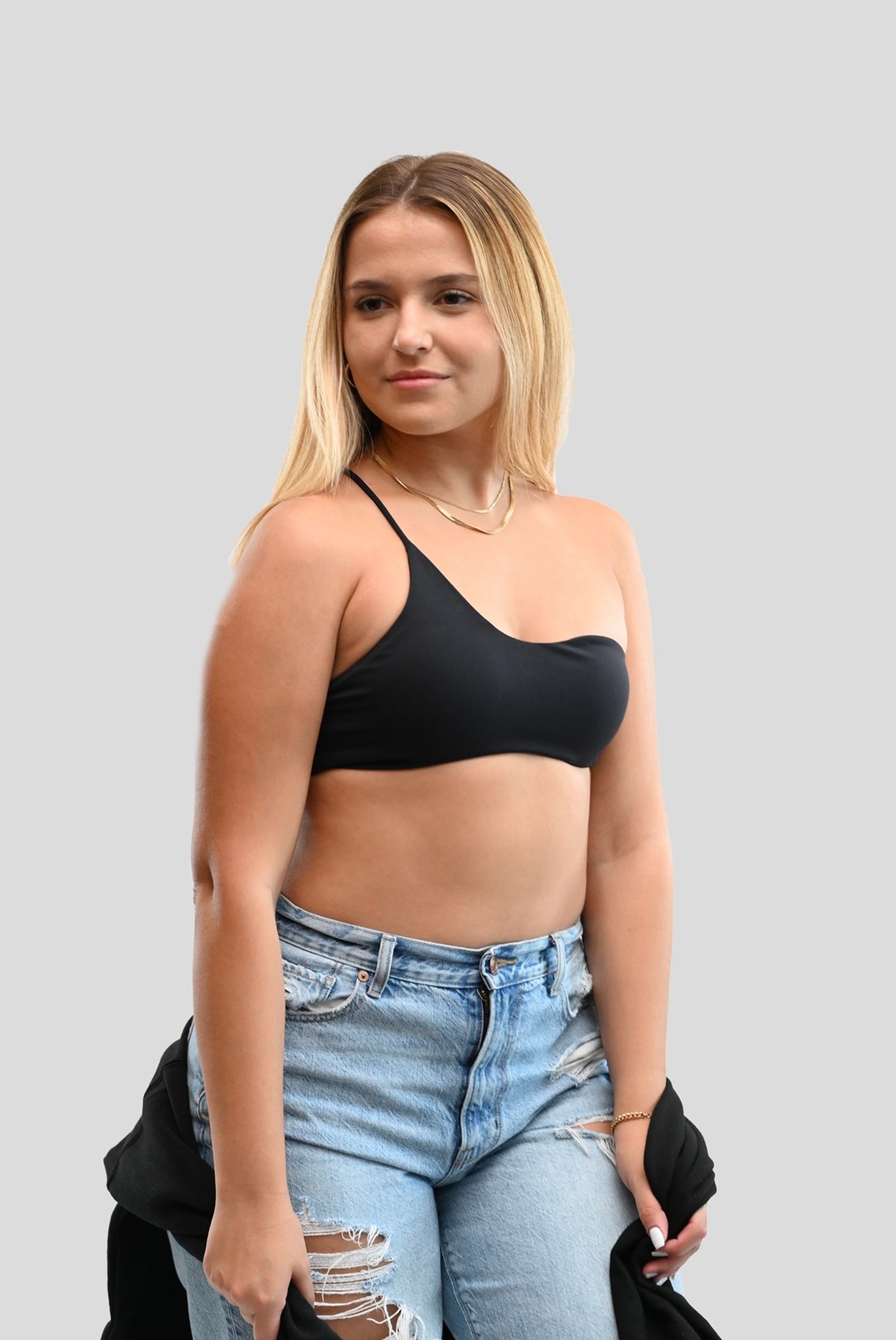 BLACK CONTOUR GODDESS BRA
