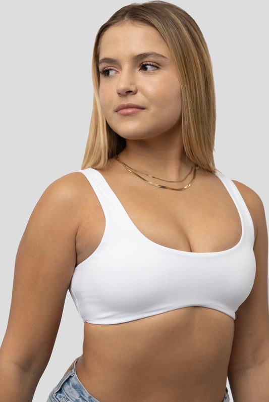 WHITE CONTOUR LUXE BRA