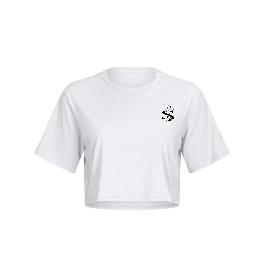 OFF-WHITE POWER UP CROP TEE