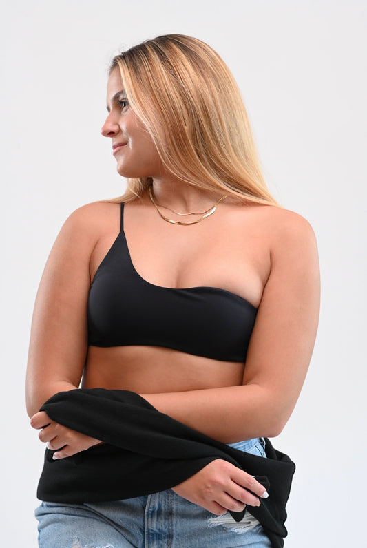 BLACK CONTOUR GODDESS BRA